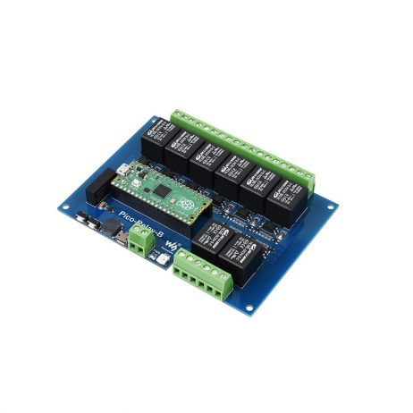 Waveshare Industrial 8-Channel Relay Module for Raspberry Pi Pico, Multi Protection