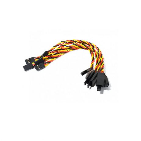 SafeConnect Twisted 15CM 22AWG Servo Lead Extension (JR) Cable with Self Locking Hook