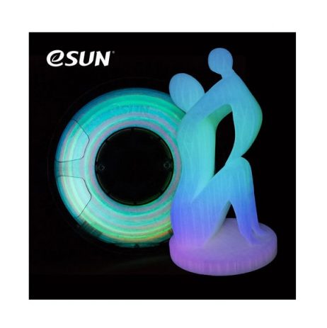 eSun esun filament esun luminous rainbow pla 3d print filament 1 75mm 1kg