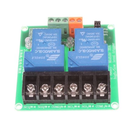 Generic 2 Channel Relay Module 30A with Optocoupler Isolation 24V Supports High and Low Triger 2