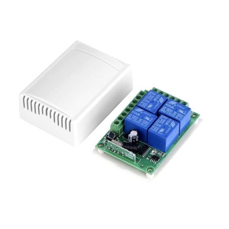 433MHz 4 Channel Relay Module Wireless with RF Remote Control Switch without Battery