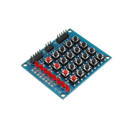 Generic 4x4 Push Button Switch 16 Keys 8LEDs Matrix Independent Keyboard Module 5