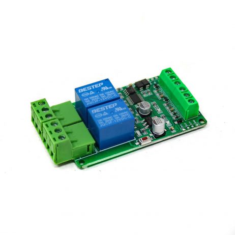 12V Modbus RTU 2 Channels Relay Module Input Optocoupler Isolation RS485 MCU