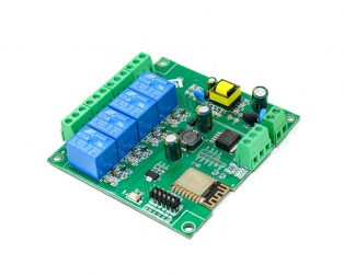 AC90-250V ESP8266 Wireless WIFI Relay Module 4 Channel ESP 12F Wifi Development Board AC/DC 5V/7-28V/5- 80V Power Supply