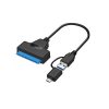 Generic SATA3.0 to USB3.0Type C 2 in 1 External Hard Disk Data Cable 50CM 3