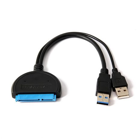 Generic USB3.0 to SATA 2.5 Inch External Hard Disk Data Cable with USB Power Supply 2