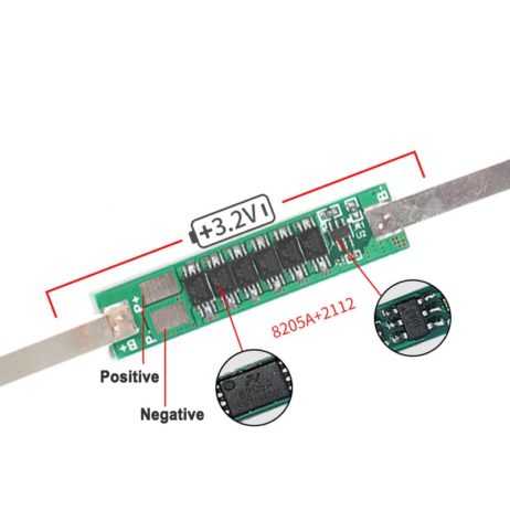 Generic 1S 3.7V 9A 6MOS BMS Li ion 18650 Battery Protection Board 1