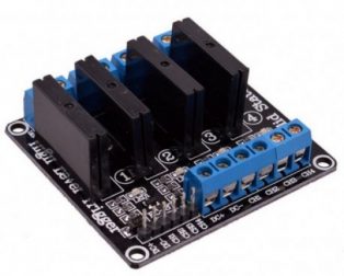 4 Channel 5V Relay Module Solid State High-Level SSR DC Control 250V 2A with Resistive Fuse