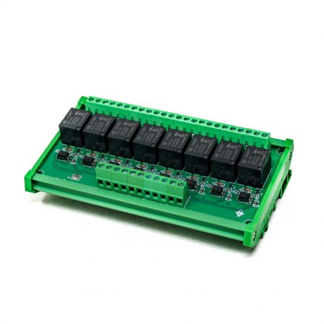 12V 8 Channels Relay Module High and Low Triggering Optocoupler Isolation Relay Module PLC Signal Amplifier Board