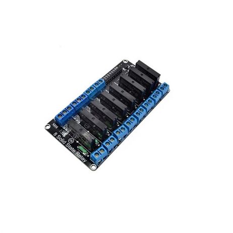 8 Channel 3-24V Relay Module Solid State Low-Level SSR DC Control DC with Resistive Fuse