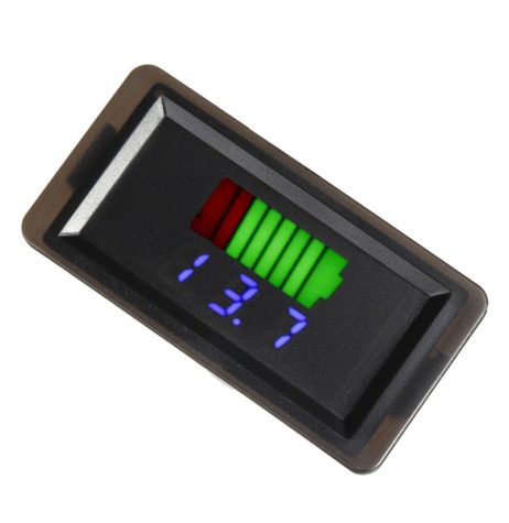 12-60V Dual LED Display Waterproof Automatic Voltage Identification Meter