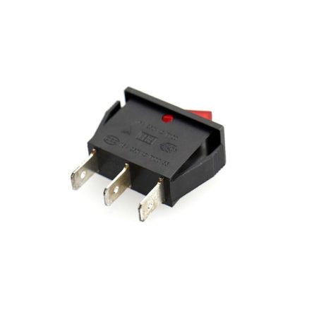 Rocker switch 16A 250V SPDT 3PIN Red led