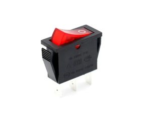 Rocker switch 16A 250V SPDT 3PIN Red led