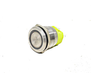 Blue 22 mm 12V-24 V LATCHING Metal Switch