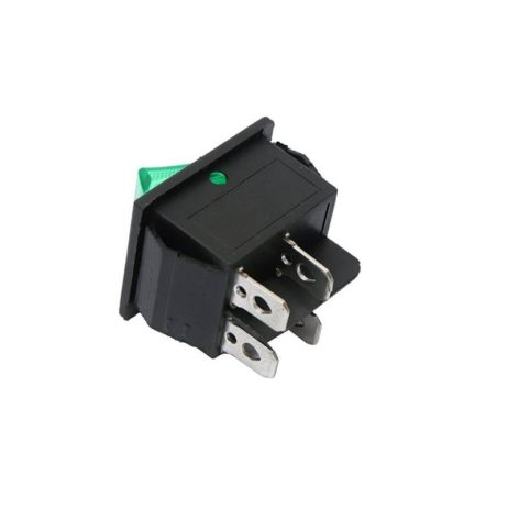 High voltage KCD4 Green DPST 220V 16A ON-OFF 4Pin Rocker Switch