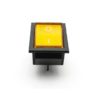 High voltage KCD4 Yellow 12V-24V,16A DPST ON-OFF 4Pin Rocker Switch