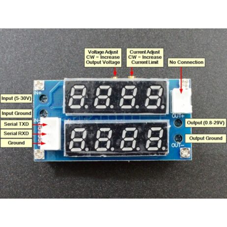 XL4015 5A Variable Voltage & Current Step Down Power Module with DUAL LED Display