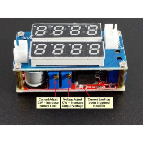 XL4015 5A Variable Voltage & Current Step Down Power Module with DUAL LED Display