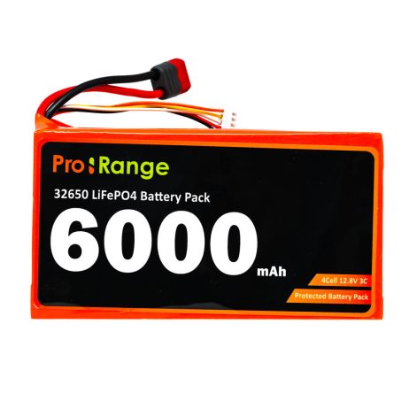 Pro-range IFR 32650 12.8V 6000mAh 3C 4S1P LiFePO4 Battery Pack