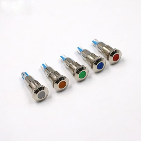 Generic 8mm Metal Indicator Light LED Blub Waterproof Signal Lamp 5V 6V 9V 12V 24V 110V 220V