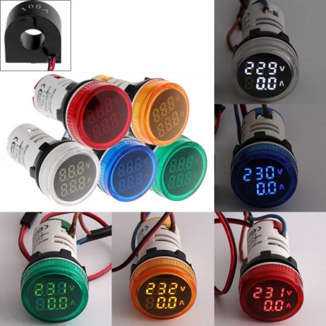 Generic WHITE LED DUAL METER 2