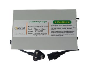 Quartet 16S Li-Ion Battery Charger - 67.2V 10A with IEC-C13 Connector