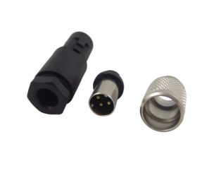 99 0409 00 04-CIRCULAR CONNECTOR, PLUG, 4 WA