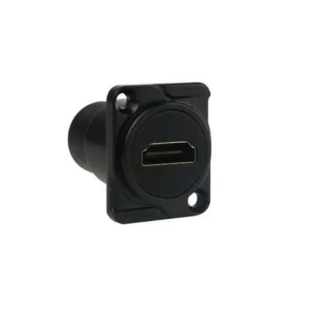 Audio Adapter, Panel Mount, Flange, HDMI Receptacle - Type D, HDMI Receptacle - Type D, AC