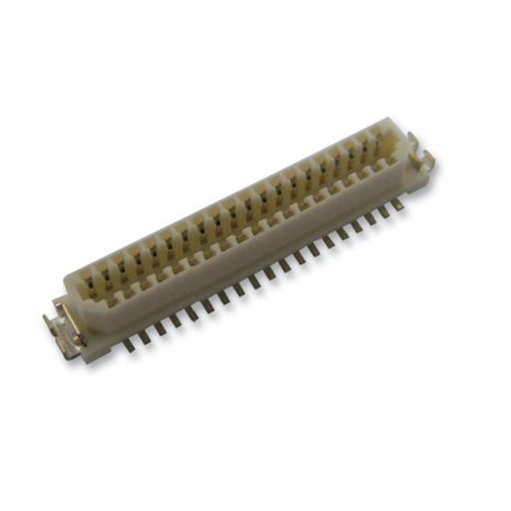 Mezzanine-Connector-Receptacle-1-mm-2-Rows-31-Contacts-Surface-Mount-Phosphor-Bronze