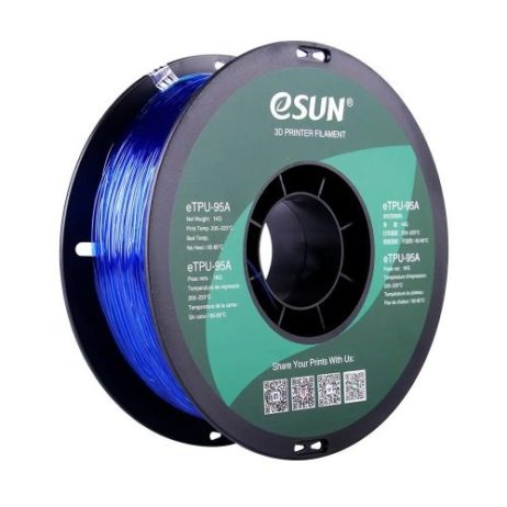 eSUN eTPU-95A-Transparent Blue-1kg/spool