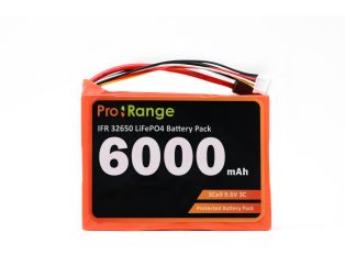 Pro-range IFR 32650 9.6V 6000mAh 3C 3S1P LiFePO4 Battery Pack