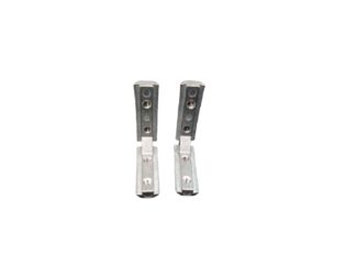 EasyMech Aluminium Alloy Built-In Corner Slot Connector For 20 Series Profile With Grub - Pack of 2