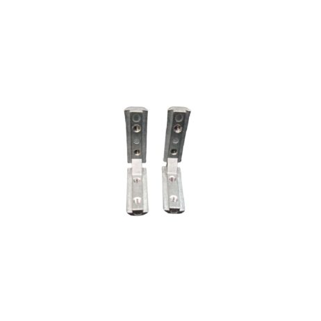 EasyMech Aluminium Alloy Built-In Corner Slot Connector For 20 Series Profile With Grub - Pack of 2