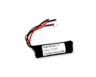 Pro-range ISR 18650 3.7V 1500mAh 15C 1S1P Li-Ion Battery Pack (No BMS)