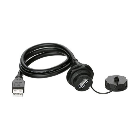 YU series USB 2.0 Female-Male Data Connector IP67 with Cable