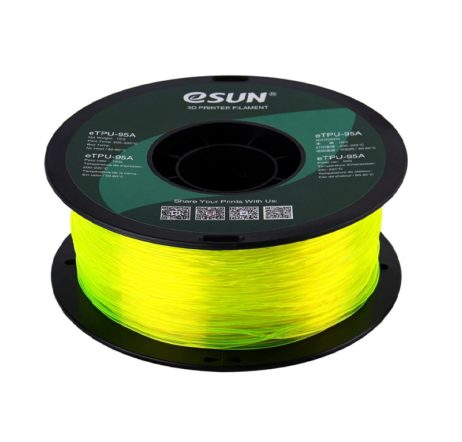 eSun eTPU-95A 3D Printing Filament-Transparent Yellow