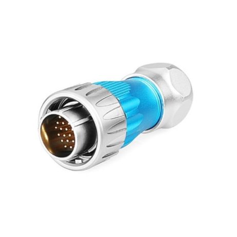 DH-24 24 Pin Male Soldering Type Power Plug with Metal Shell IP67 250V 5A