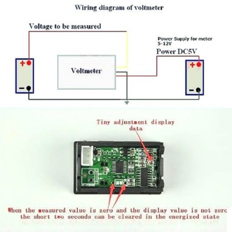 Generic High Accuracy 0.36 5 Digits DC 0 33V Digital Voltmeter RED LED 1