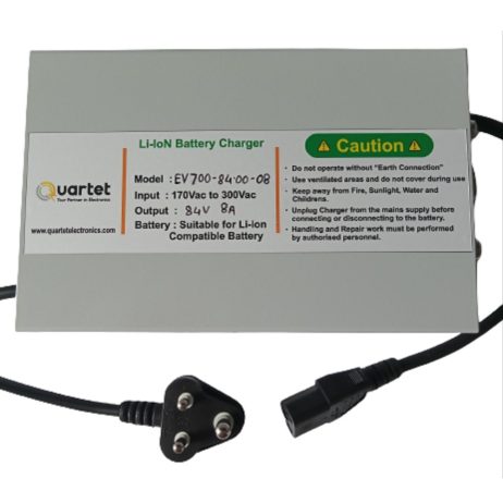 Quartet 20S Li-Ion Battery Charger - 84.00V 08A with IEC-C13 Connector