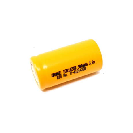 Orange A Grade ICR18350 3.7V 900mAh 4C Li-ion Battery