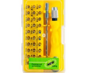 Yellow 32 in 1 Multi-Purpose Precision Screwdriver Set