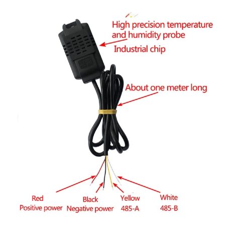 Temperature and Humidity Transmitter SHT20 High-Precision RS485 XY-MD01 with Shell Cable 1M(shell cable only)