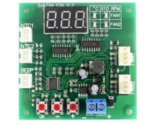 LED Digital PWM Motor Speed Controller Fan Temperature Controller Buzzer Alarm