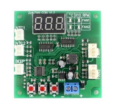 LED Digital PWM Motor Speed Controller Fan Temperature Controller Buzzer Alarm