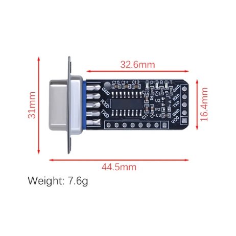 RS232 to TTL Serial Port Converter Adapter Communication Module