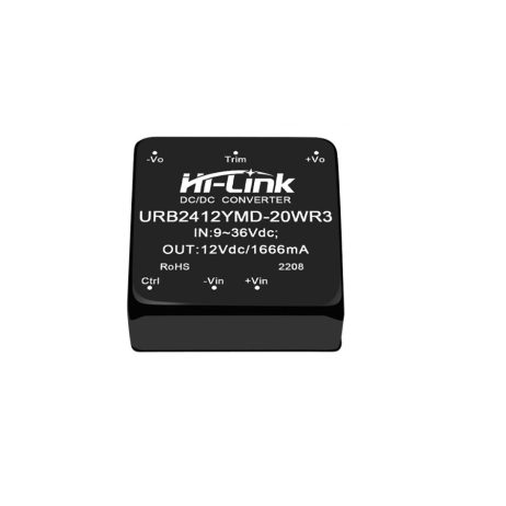 HI-LINK 24V to 12V 20W 1666mA DC to DC 91