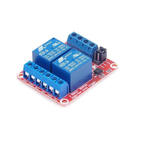 2 Channel 24V High and Low Level Trigger Relay Module