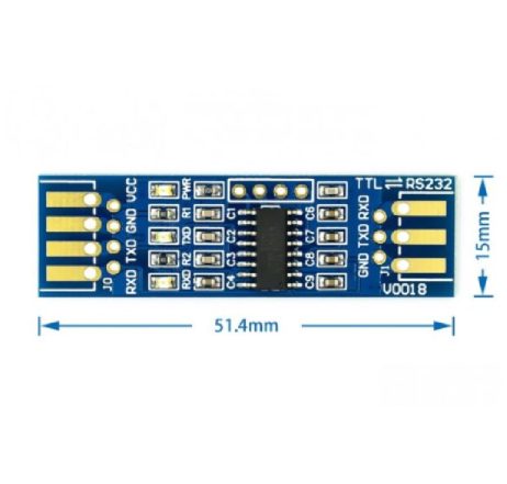 3 EXAR Chip RS232 SP3232 TTL to RS232 RS232 to TTL Brush Cable Serial Port Module Sink Gold Plate