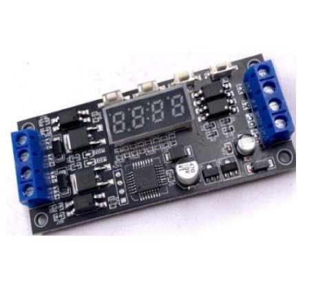 DC12V 24V Dual MOSFET LED Digital Time Delay Relay Trigger Cycle Timer Delay Switch Circuit Board DC7-30V