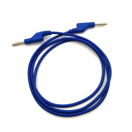 Generic 50cm Blue Double 4mm Banana Cable 15A